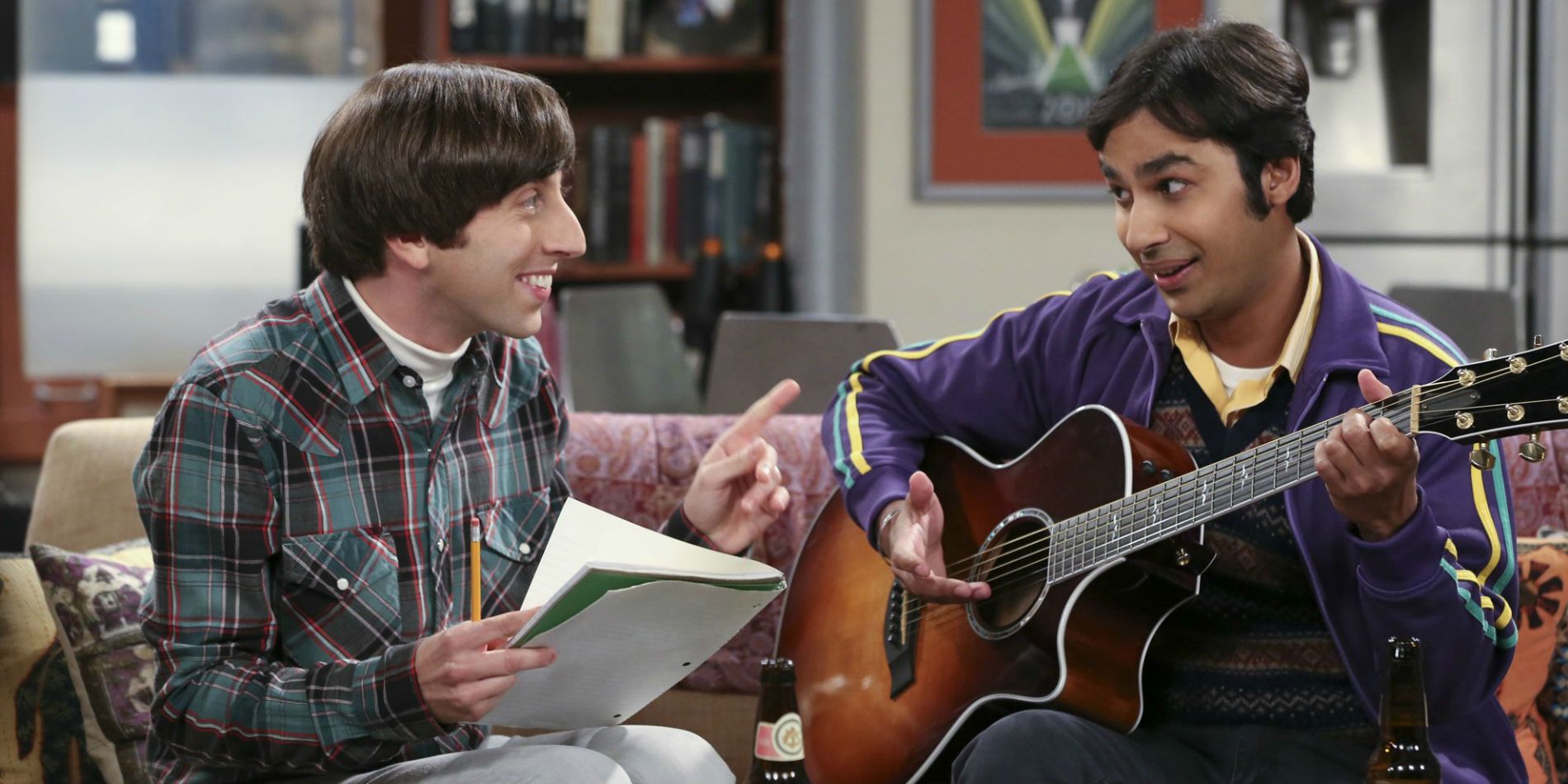Howard and Raj in The Big Bang Theory
