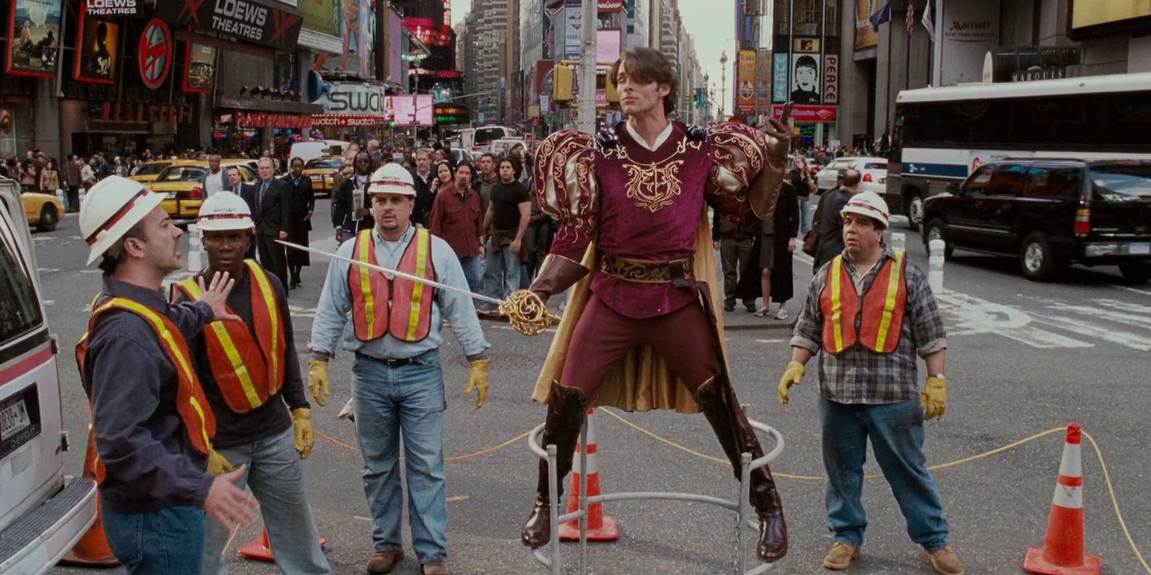James Marsden in Times Square in Enchanted