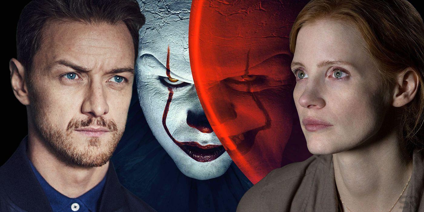 James McCavoy Bill Skarsgard and Jessica Chastain in IT Chapter Two