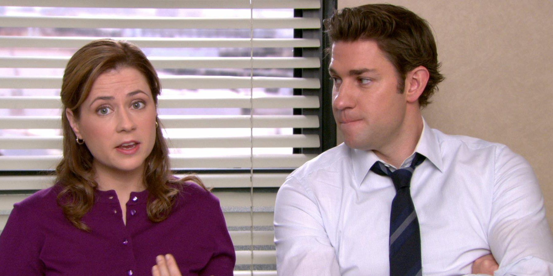 Jim and Pam in the Conference Room The Office