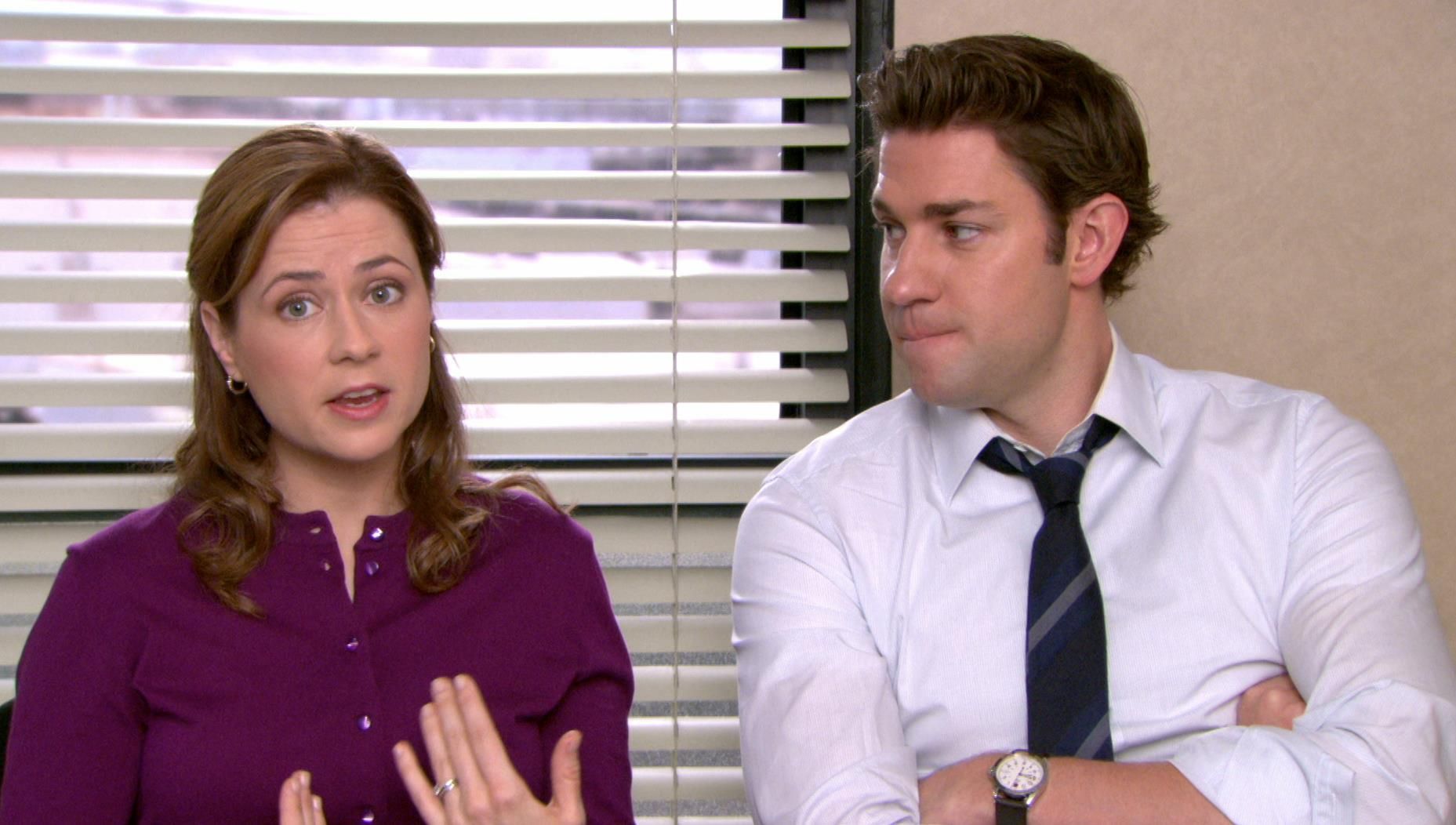 Jim and Pam in the Conference Room The Office