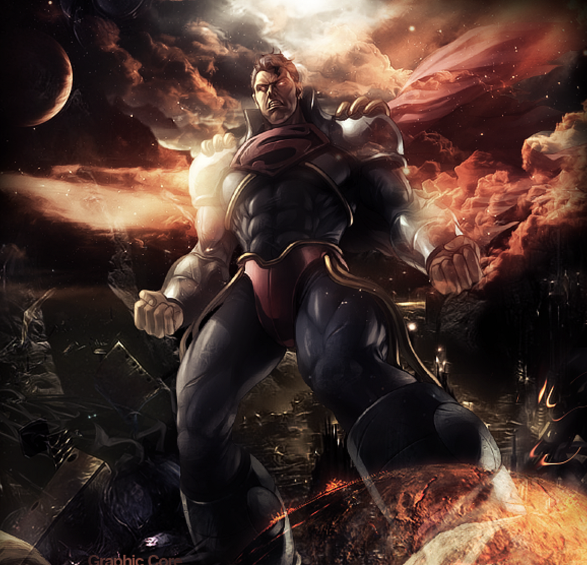 Amazing fanart by Nick Perks - Awesome  Superman, Superman art, Evil  superman