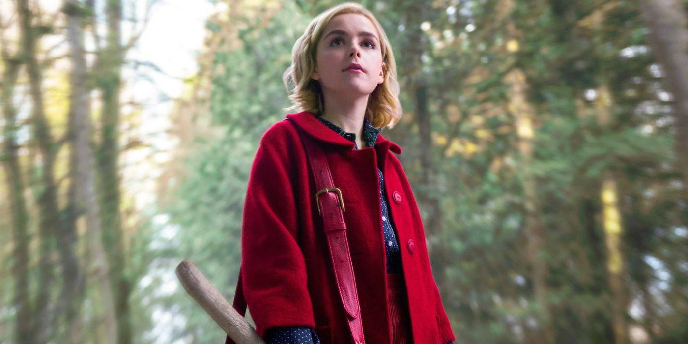 Sabrina Spellman in the woods in CAOS