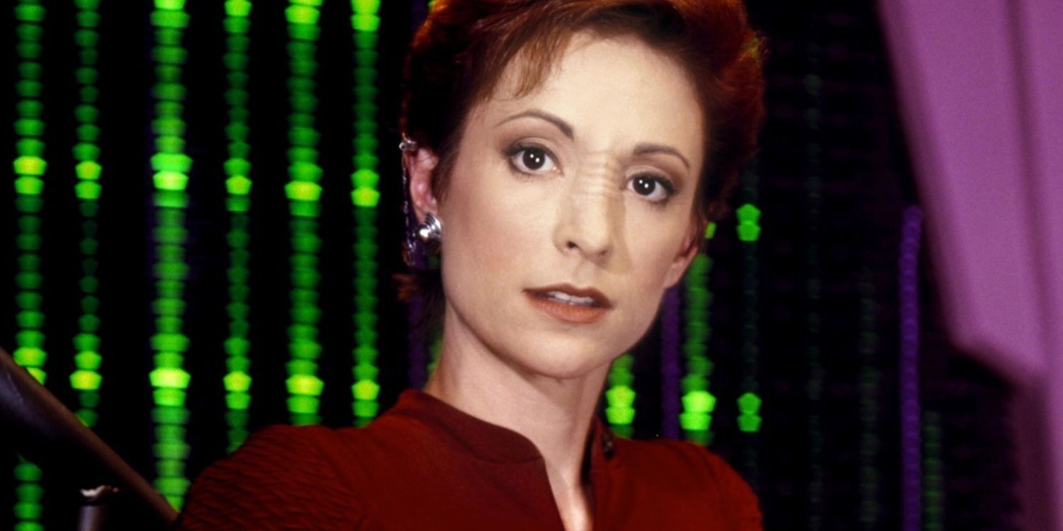 Kira Nerys stares at camera