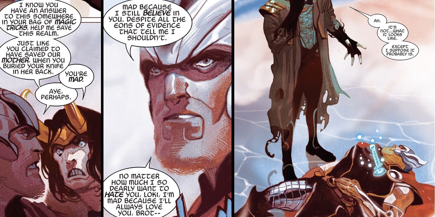 Loki Kills Thor Comic