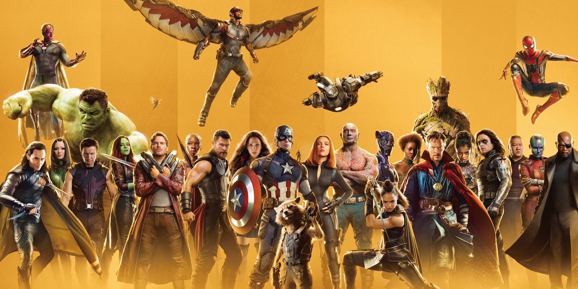 Image of full cast of Marvel Cinematic Universe 
