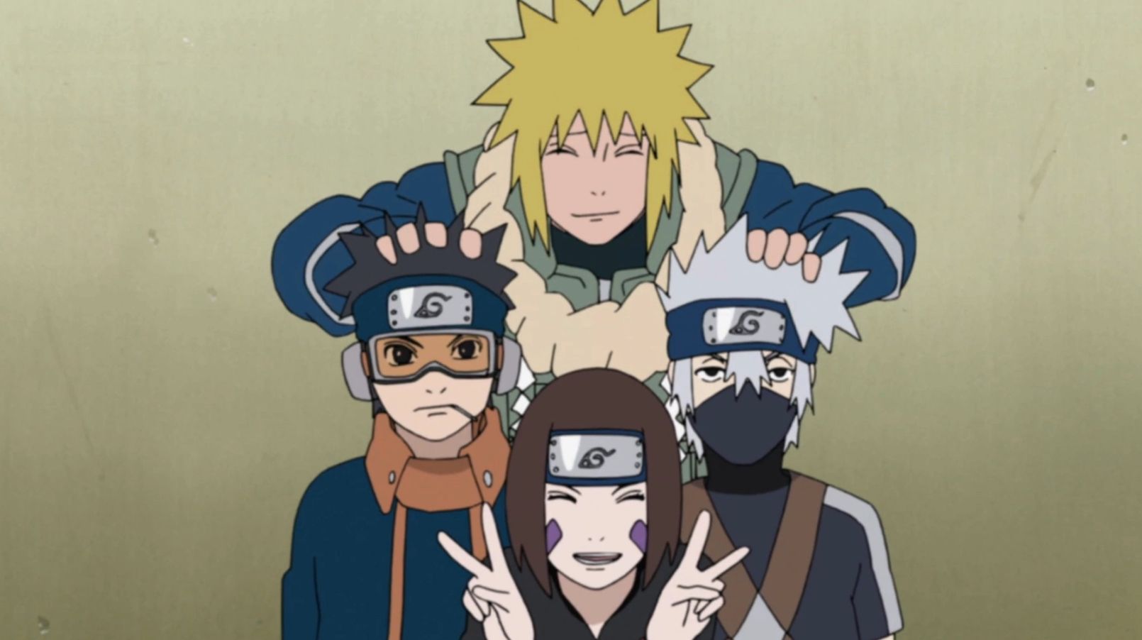Naruto Team Minato Includes Obito Rin and Kakashi