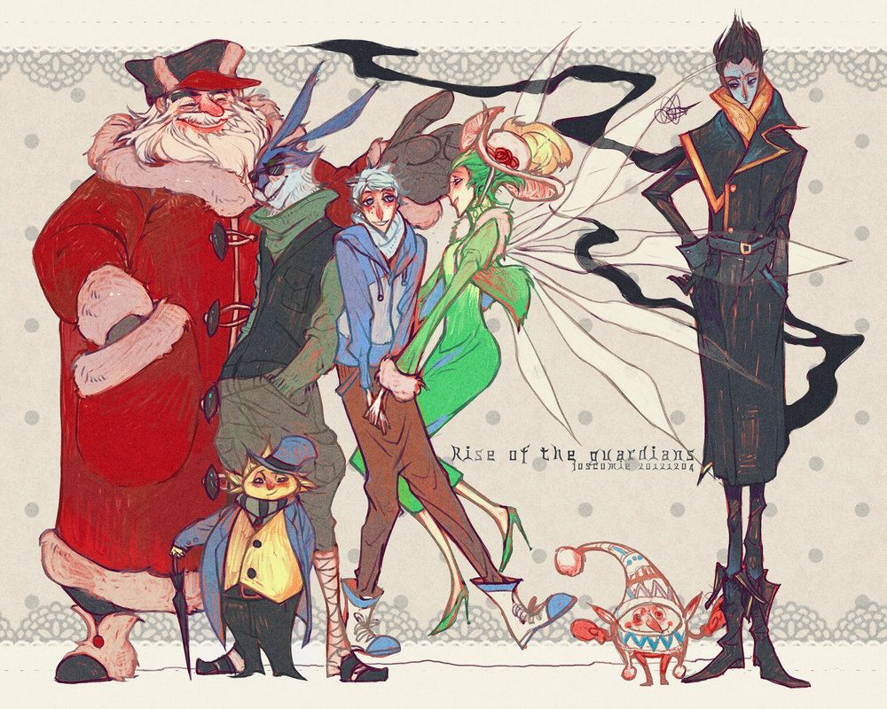 Rise of the Guardians in Winter Clothing Fan Art