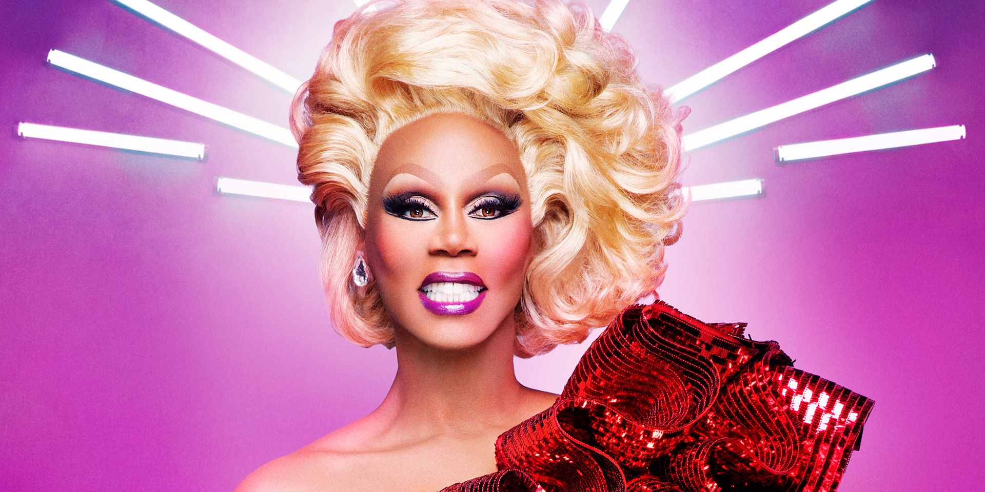 A promotional image for the reality television series RuPaul's Drag Race.