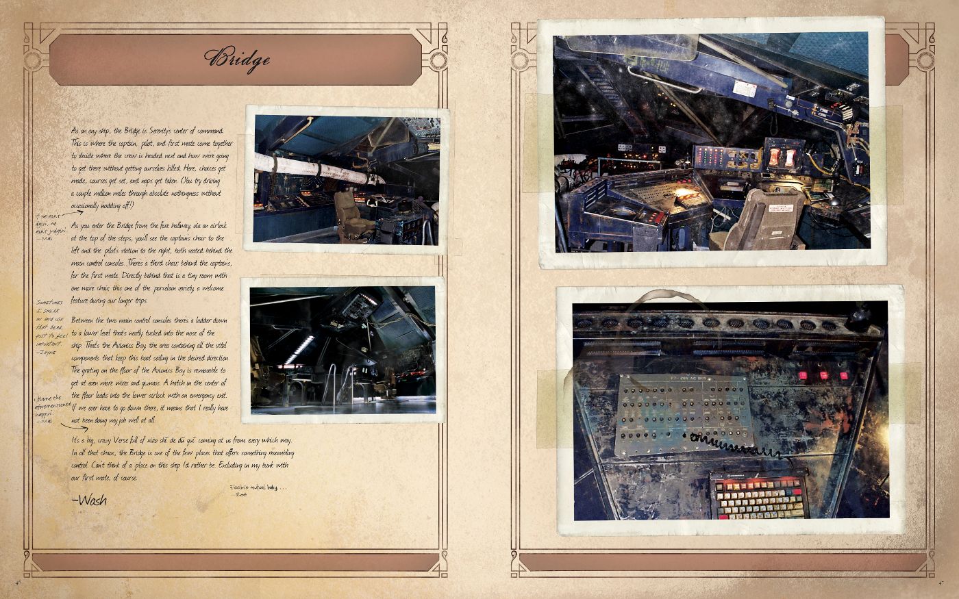 Serenity Handbook Firefly Notes On The Bridge Of The Ship