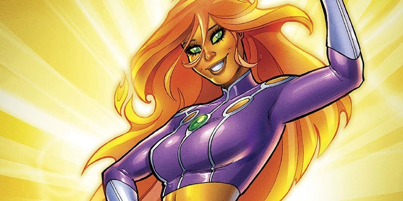Starfire smiling in Teen Titans.