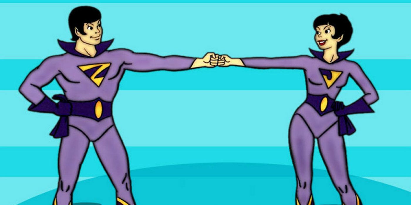 The Wonder Twins using their powers.