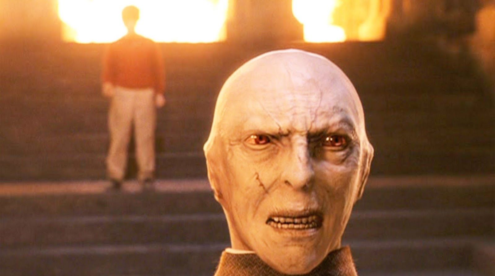 Voldemort on Professor Quirrels head