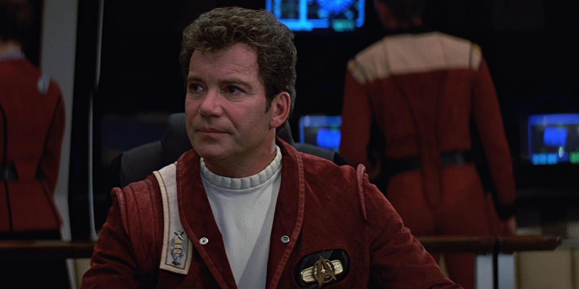William Shatner as Captain Kirk in Star Trek 5 The Final Frontier
