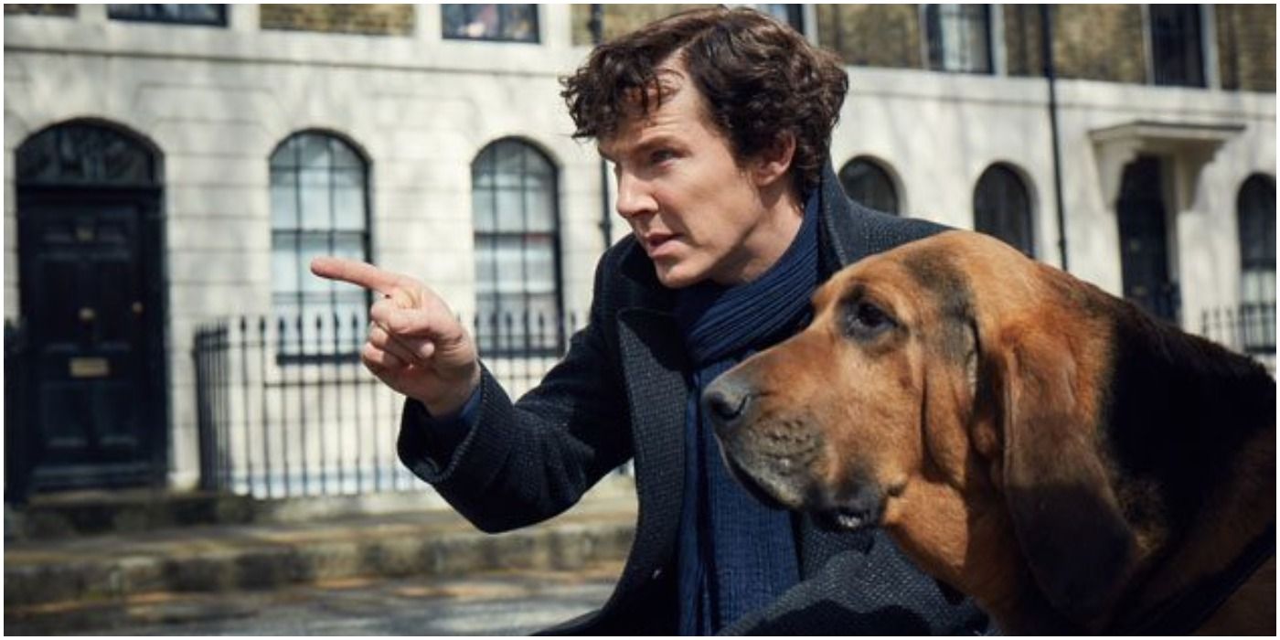 Benedict Cumberbatch as Sherlock Holmes in Sherlock