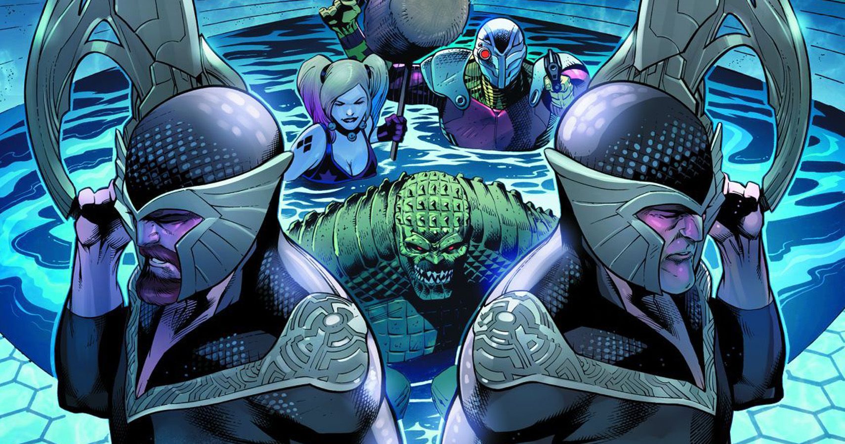 DC&rsquo;s Suicide Squad #45 cover &lsquo;Sink Atlantis&rsquo;