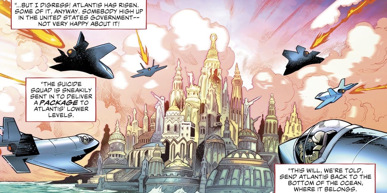 Planes fly into Atlantis in DC Comics