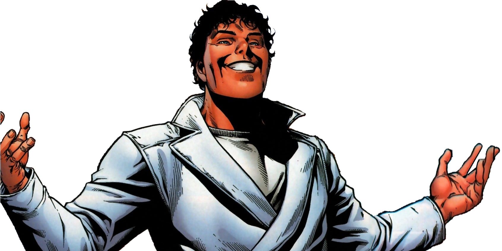 The Beyonder spreads his arms in Marvel comics