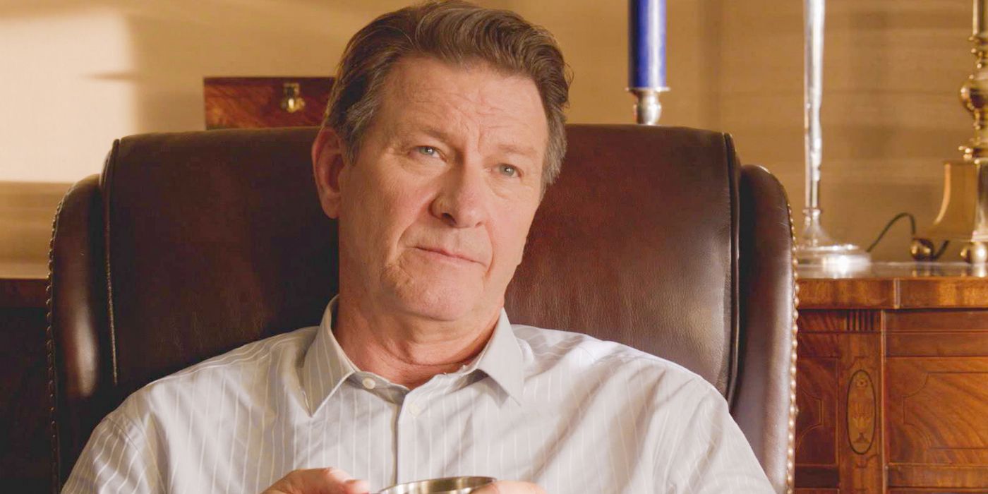 Don Barbara (Brett Cullen) sitting in a chair in Under the Dome.
