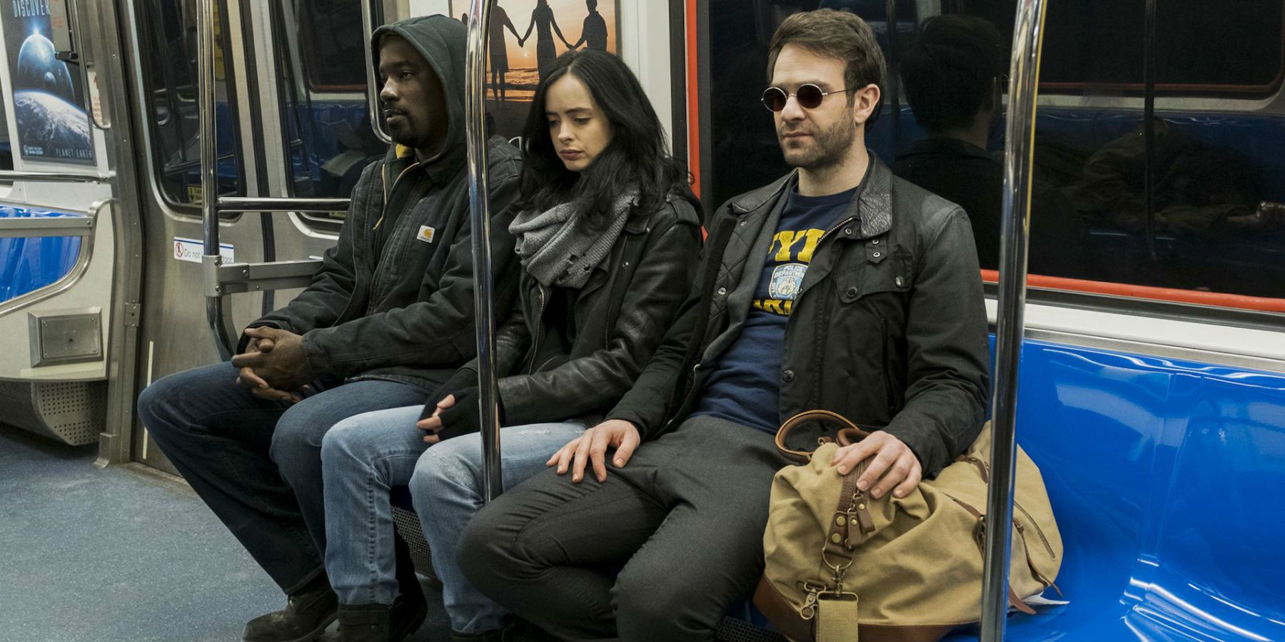Defenders on the subway