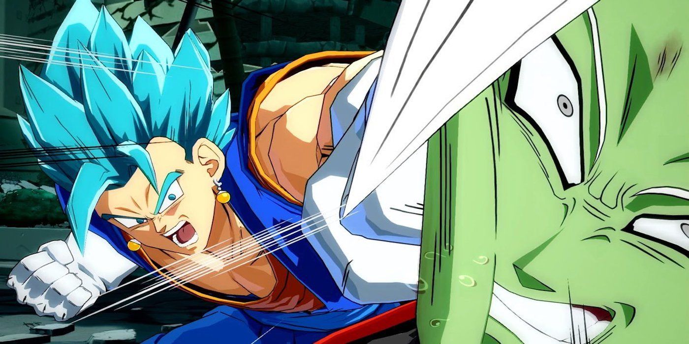 Dragon Ball FighterZ Vegito Blue Punches Fused Zamasu