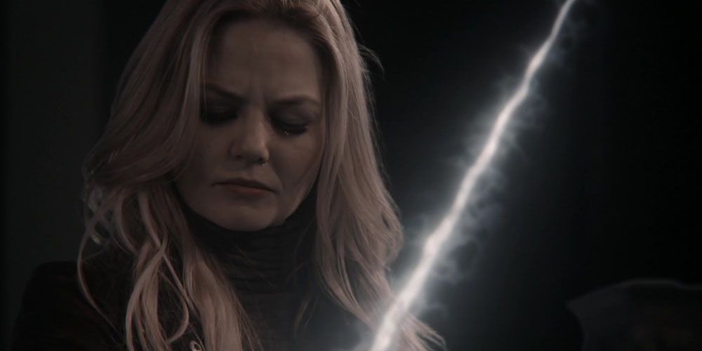 Emma Swan using magic on Once Upon A Time