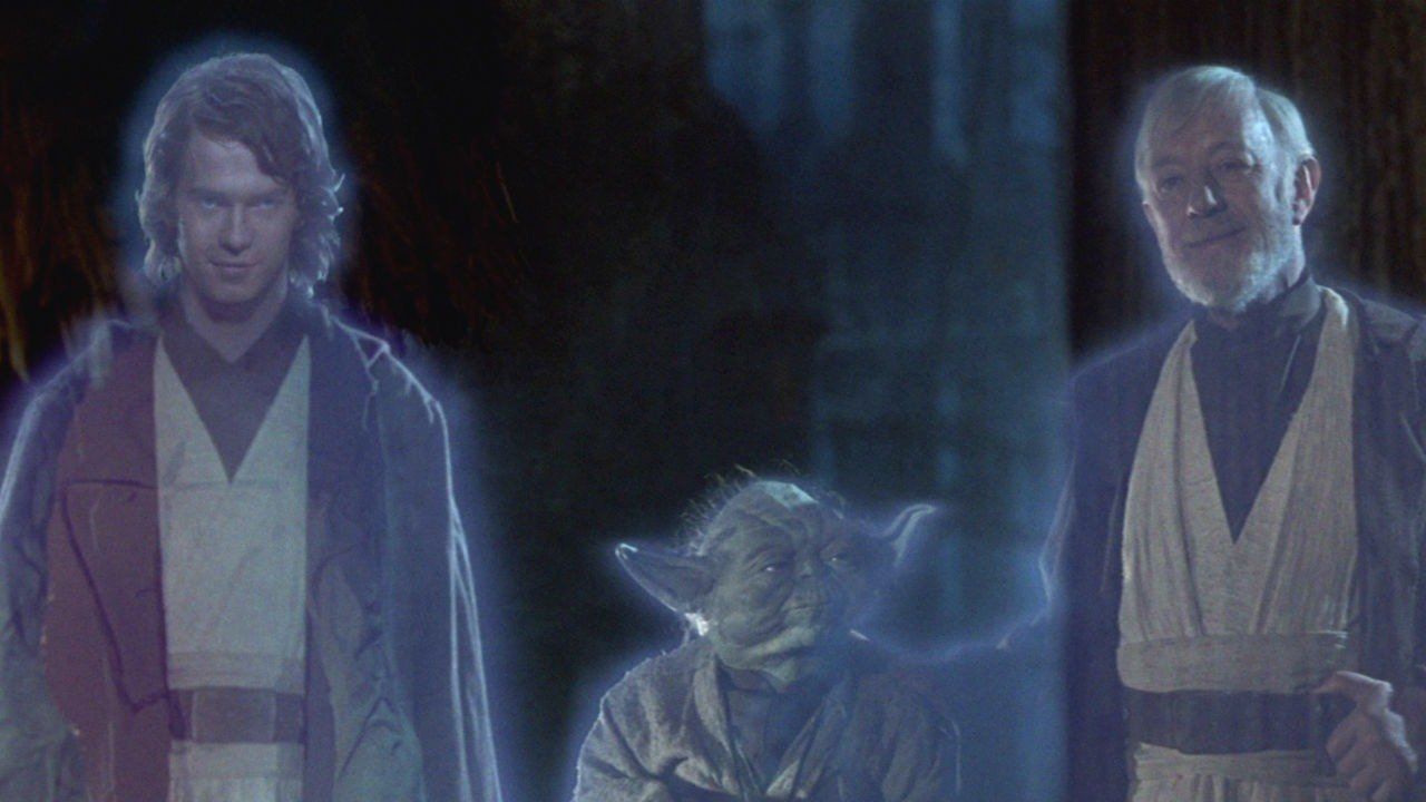 Force Ghosts Anakin Yoda Obi-Wan