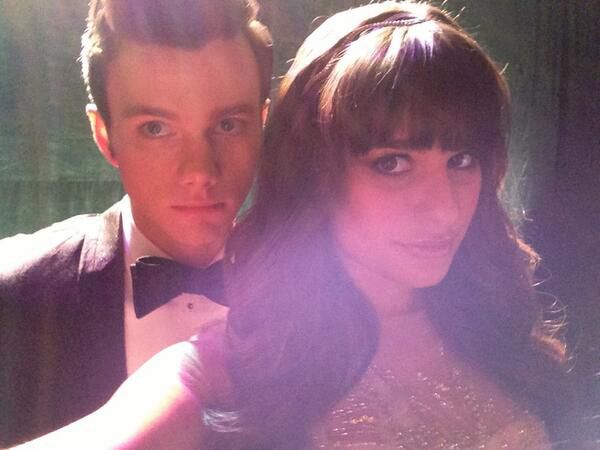 Glee Chris Colfer and Lea Michele