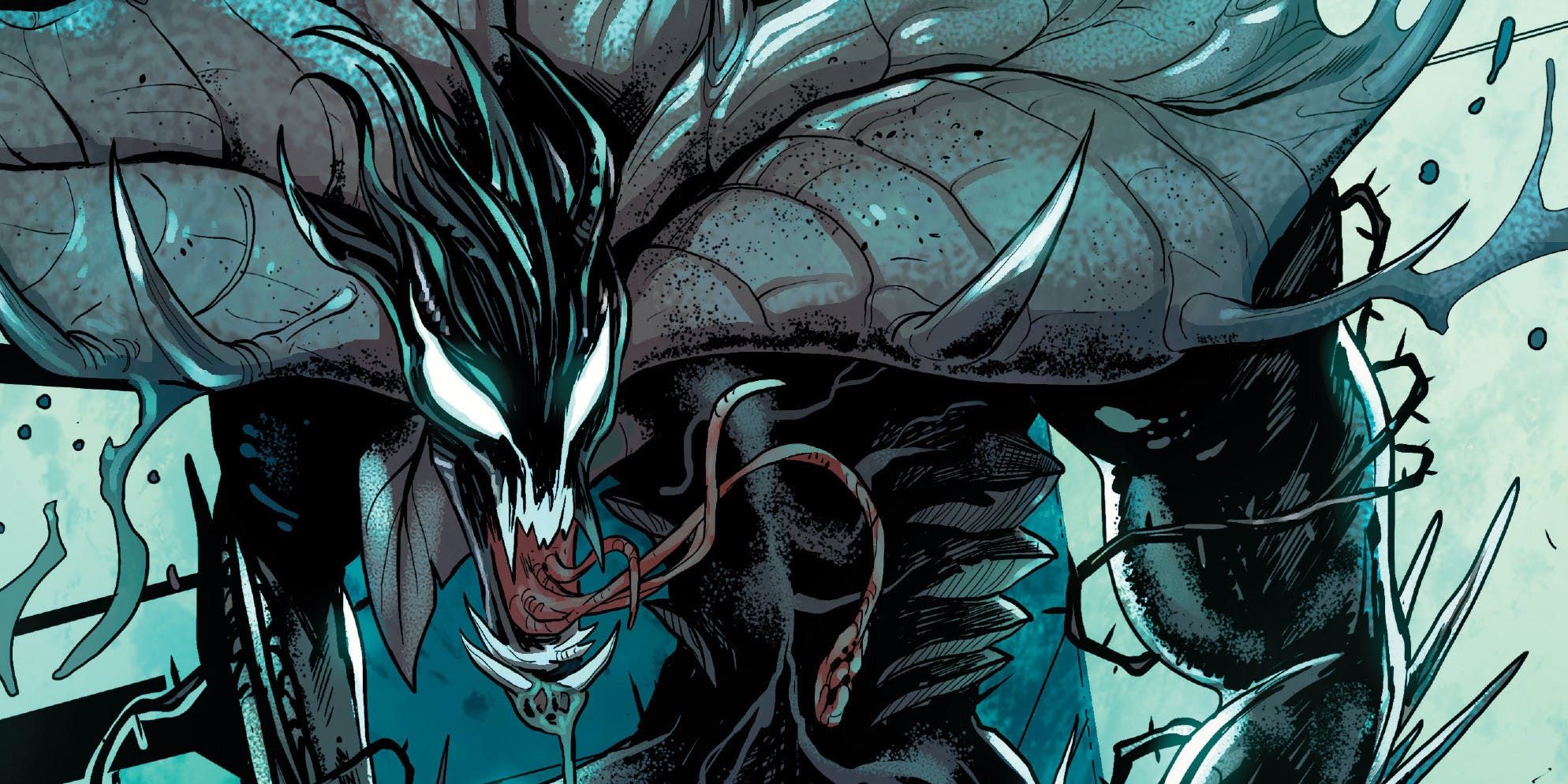 Groot possessed by Venom in Marvel Comics.