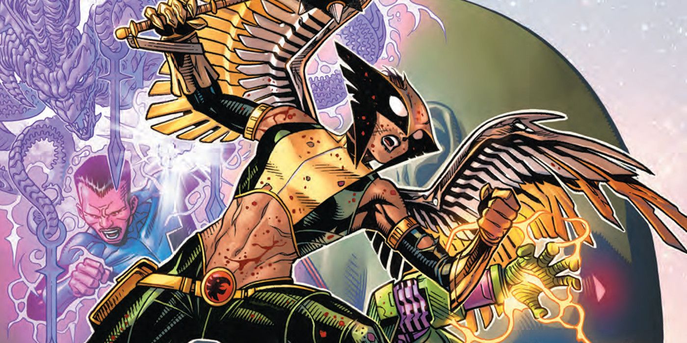 Hawkgirl vs. Lex Luthor from Justice League #7