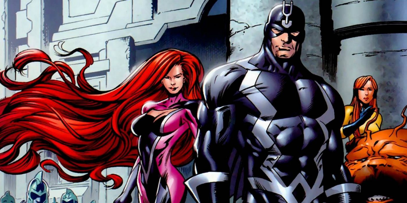 The Inhumans together in the comics