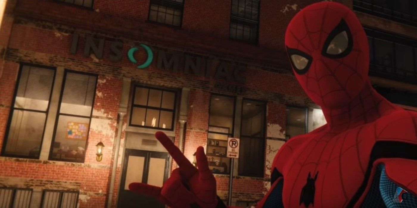 Spider-Man at the Insomniac Studio on PS4