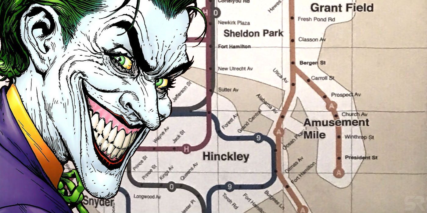 Joker Gotham City Map Easter Eggs