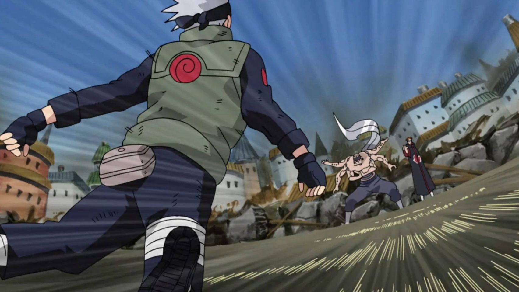 Kakashi Faces Off Against Pain in Naruto Shippuden
