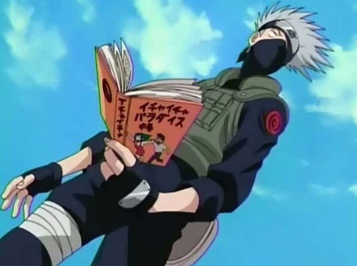 Kakashi Reading In Naruto