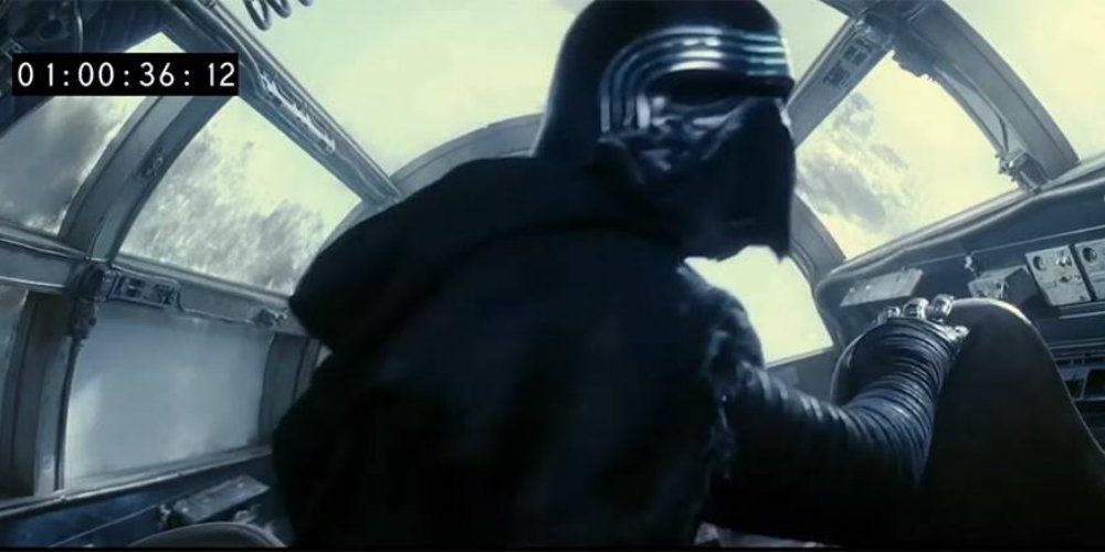 Kylo Ren Millennium Falcon Deleted Scene Star Wars Force Awakens