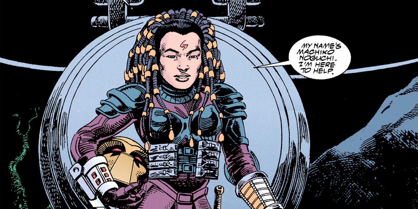 Machiko Noguchi in the Predator Comics