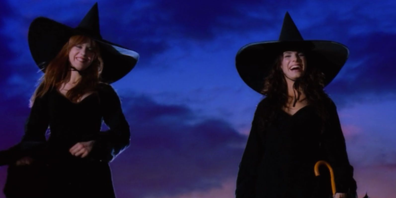 Nicole Kidman and Sandra Bullock in Practical Magic - witch costumes