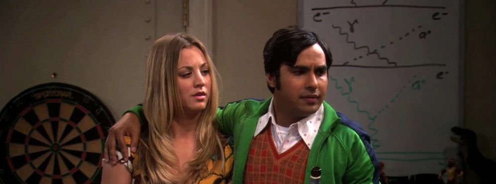 Penny and Raj Koothrappali in The Big Bang Theory