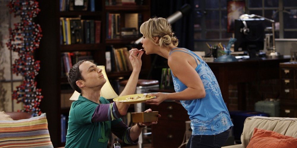 Penny and Sheldon Cooper in The Big Bang Theory