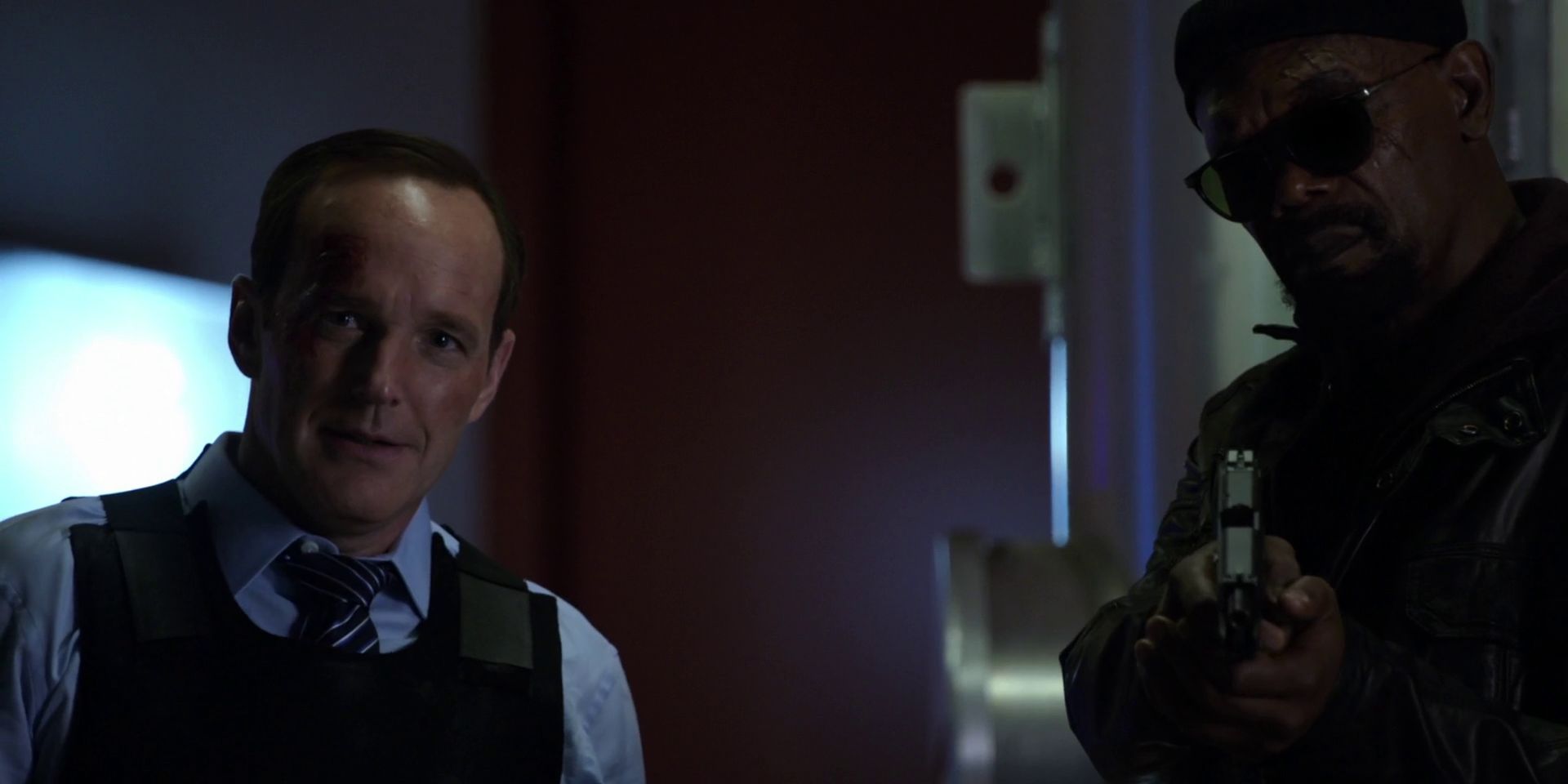 Phil Coulson and Nick Fury on Agents of Shield
