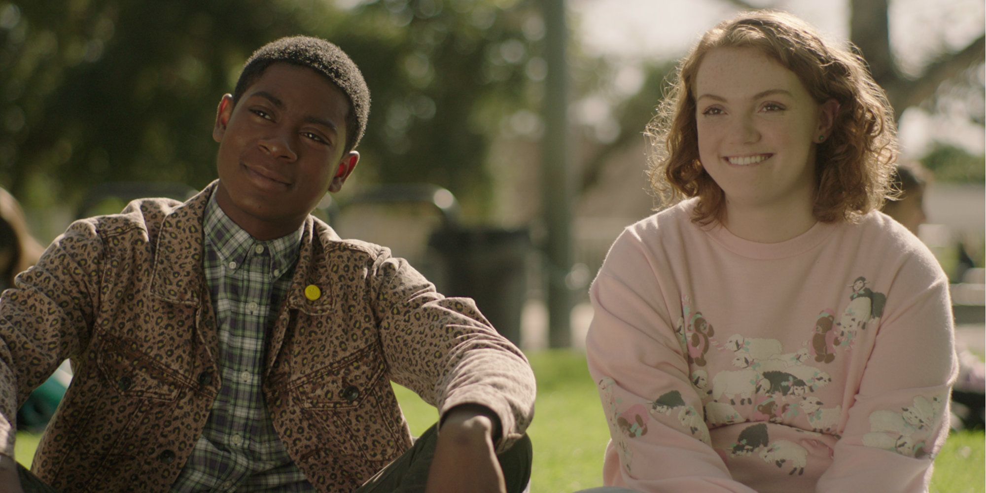RJ Cyler and Shannon Purser in Sierra Burgess Is A Loser