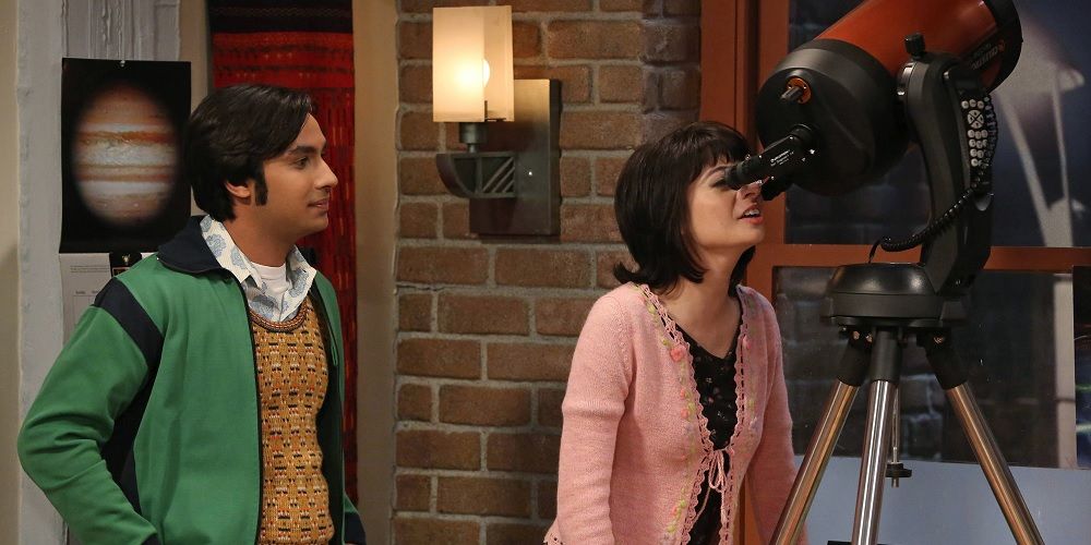 Raj Koothrappali and Lucy in The Big Bang Theory