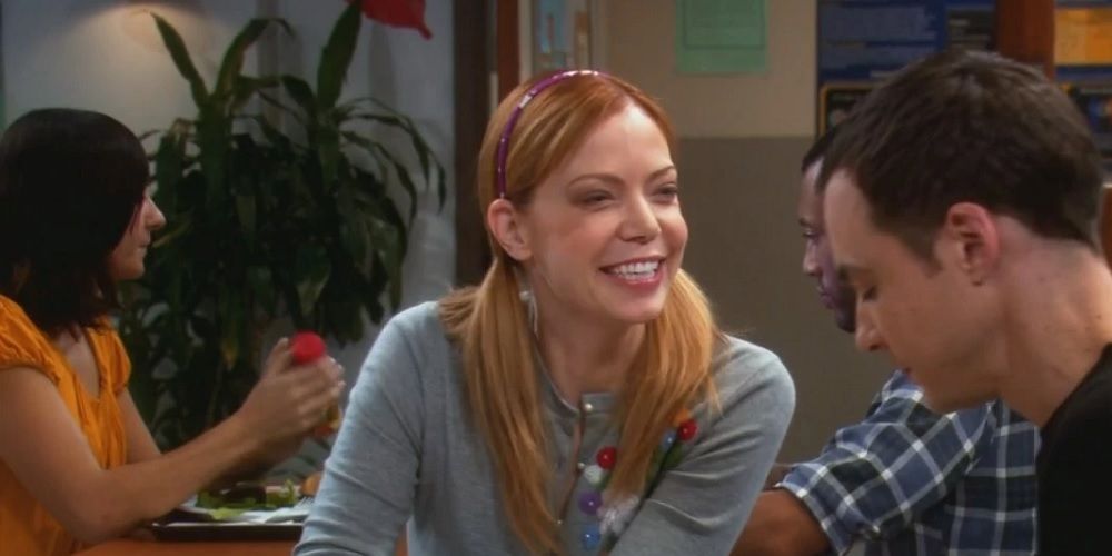 Ramona Smiles at Sheldon as they have lunch