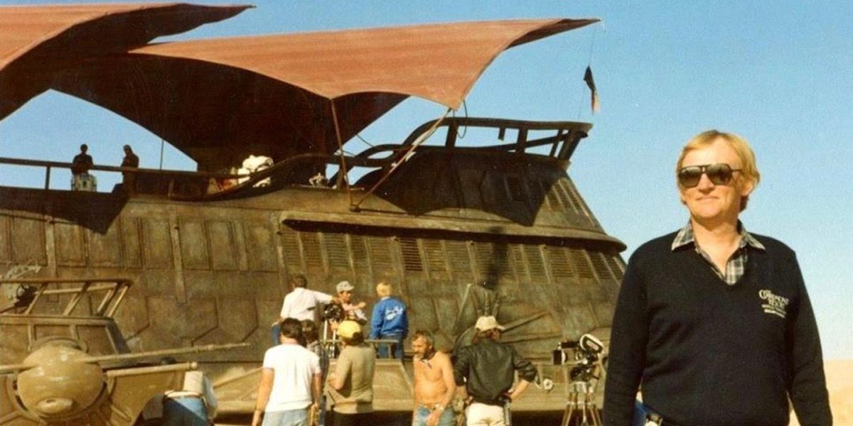 Robert Watts On Set of Return of the Jedi