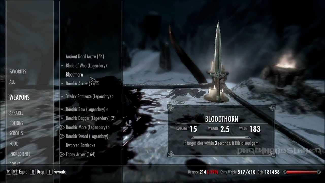 Skyrim Bloodthorn