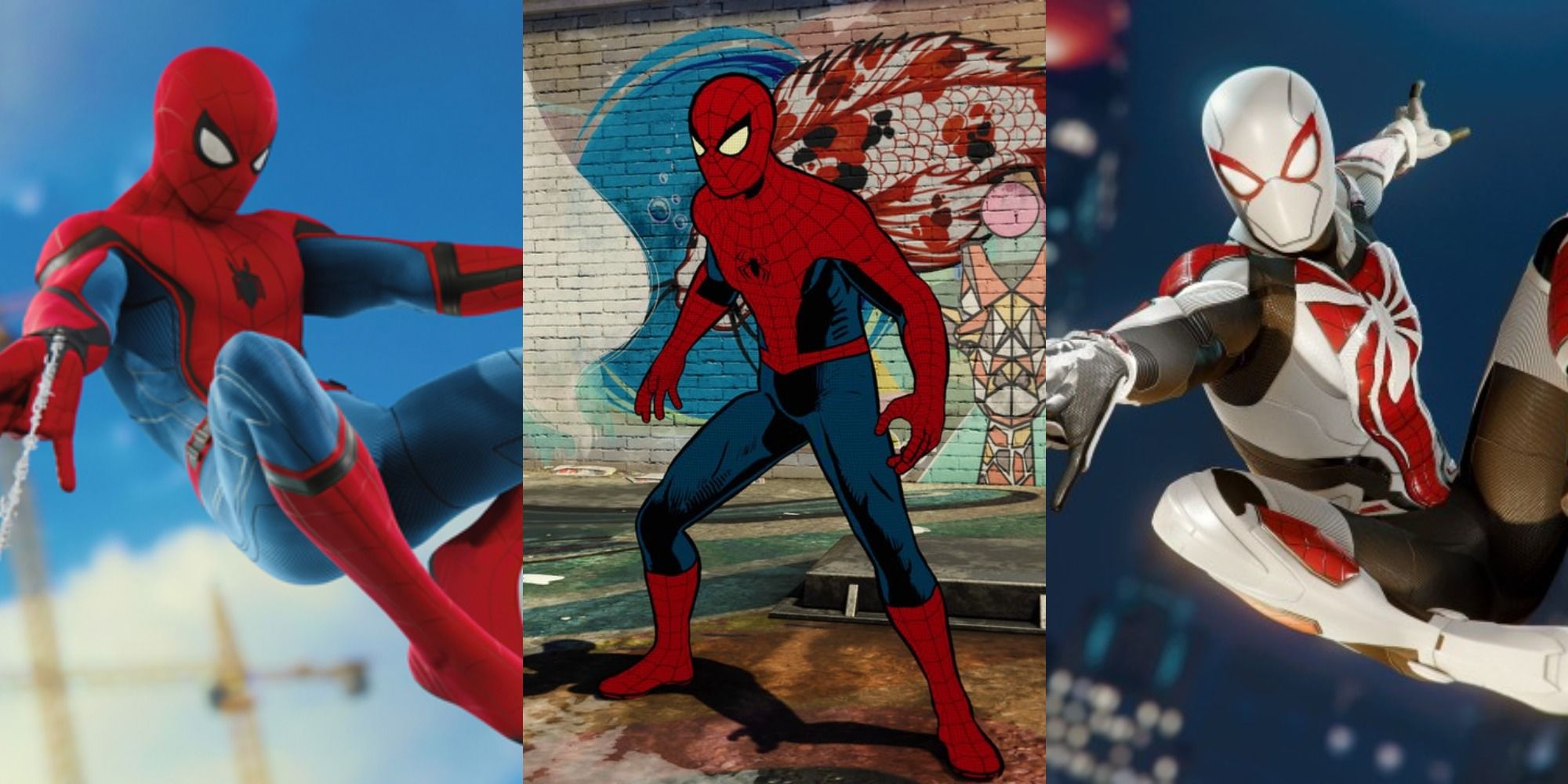 amazing spider man game costumes