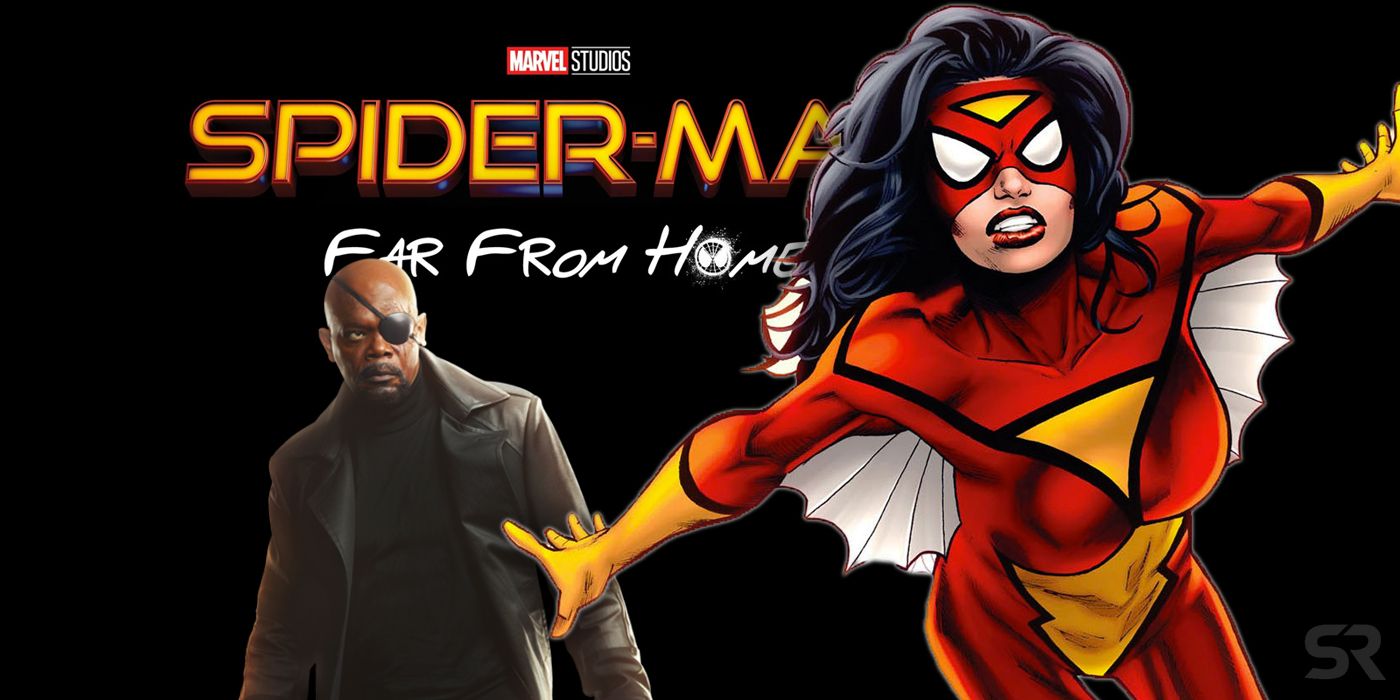 Spider-Woman and Nick Fury in Spider-Man Far From Home