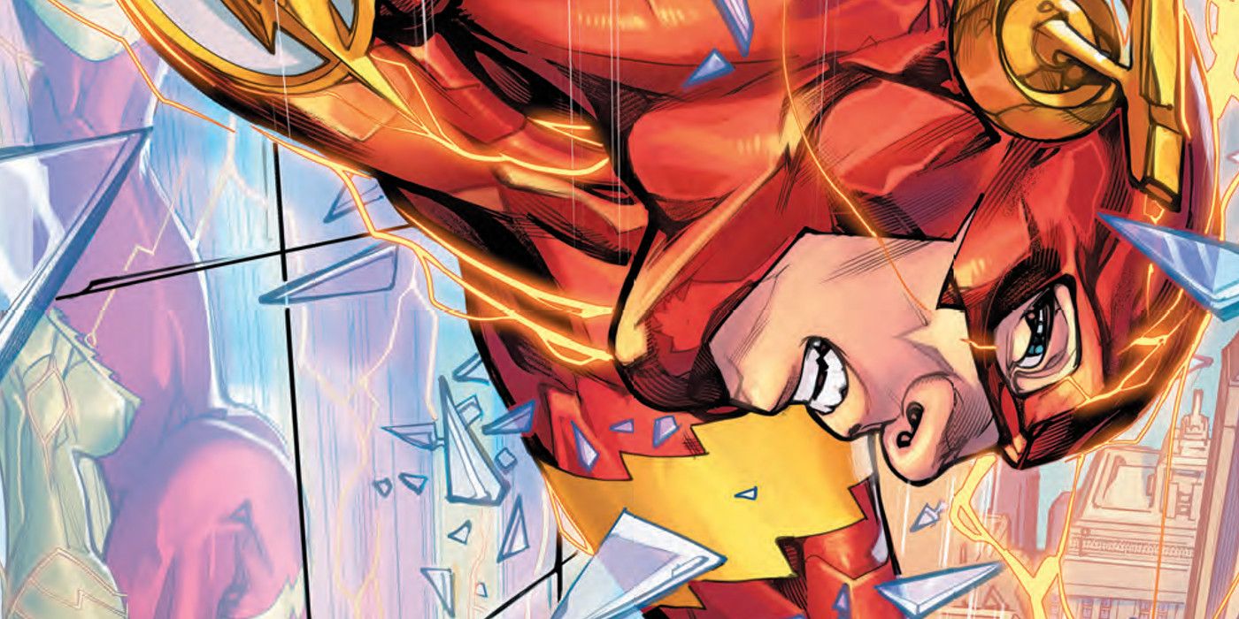 The Flash Runs Agains A Broken Mirrorwall