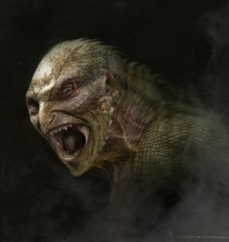The Lizard Concept Art in The Amazing Spider-Man